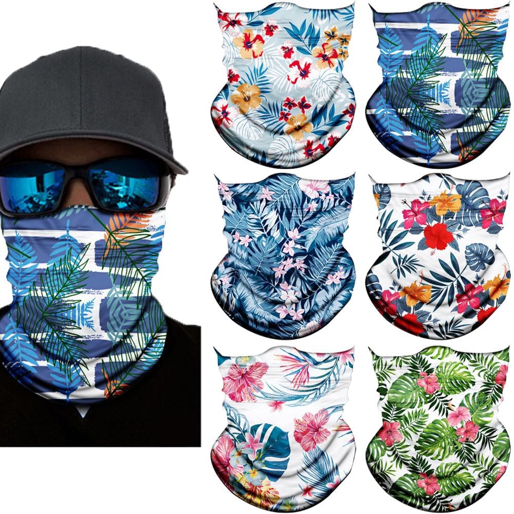 Neck Gaiter Mask,Bandana Gator Face Cover Mask Sun UV Protection,Neck Warmer Balaclava,Tube Face Scarf,Headband for Outdoor