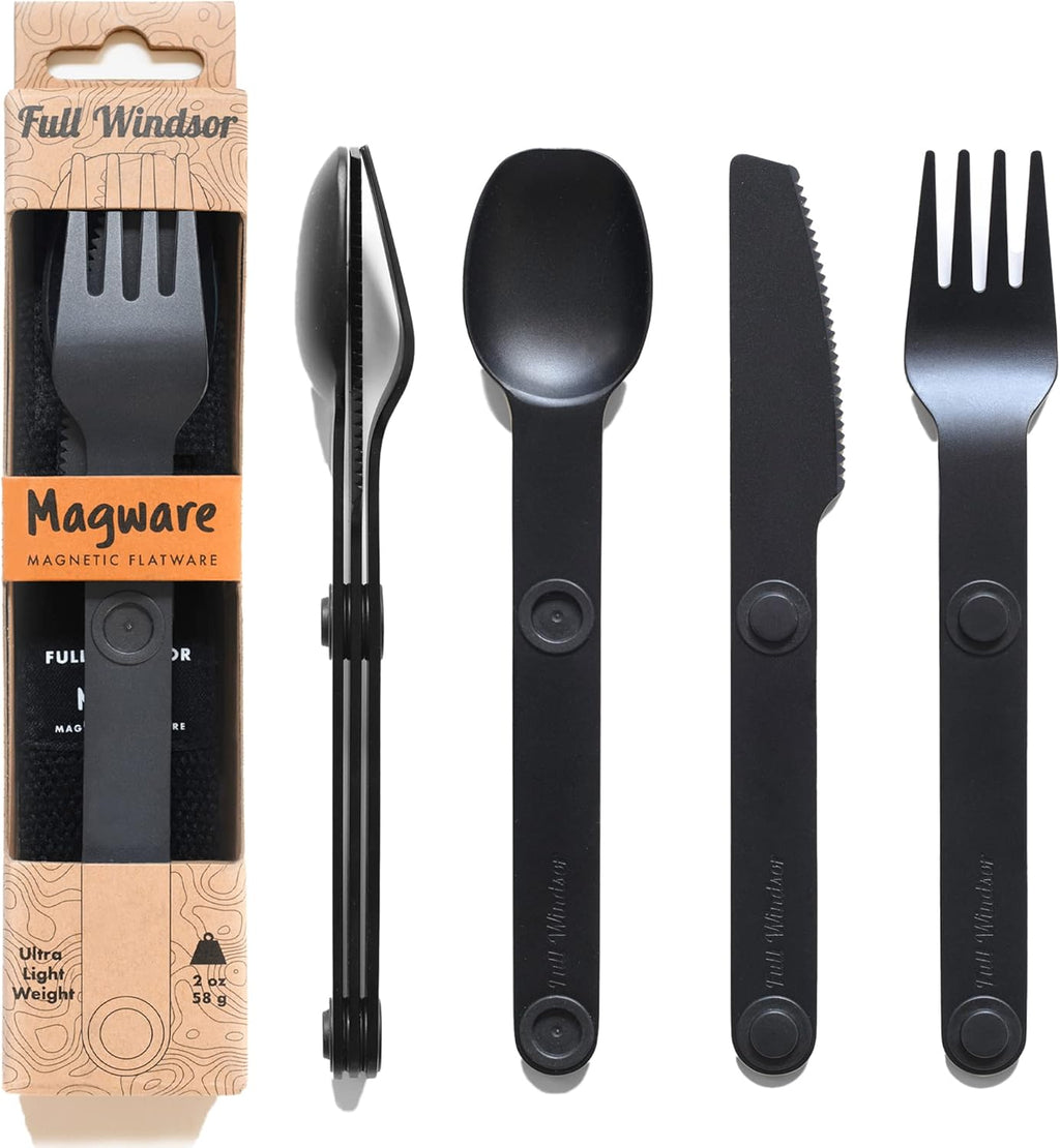 FULL WiNDSOR - MAGWARE Magnetic Travel Camping Cutlery Utensils Set