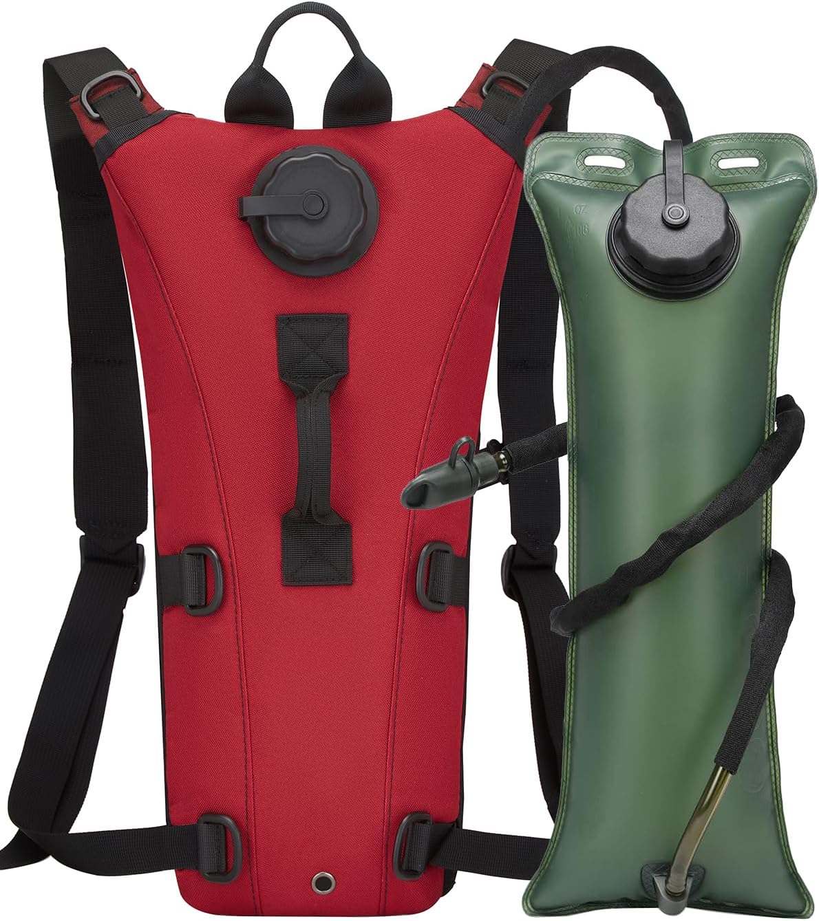 Tactical Water Hydration Pack Military 3L Water Bladder Carrier Backpack Leakproof for Running Jogging Cycling Hiking