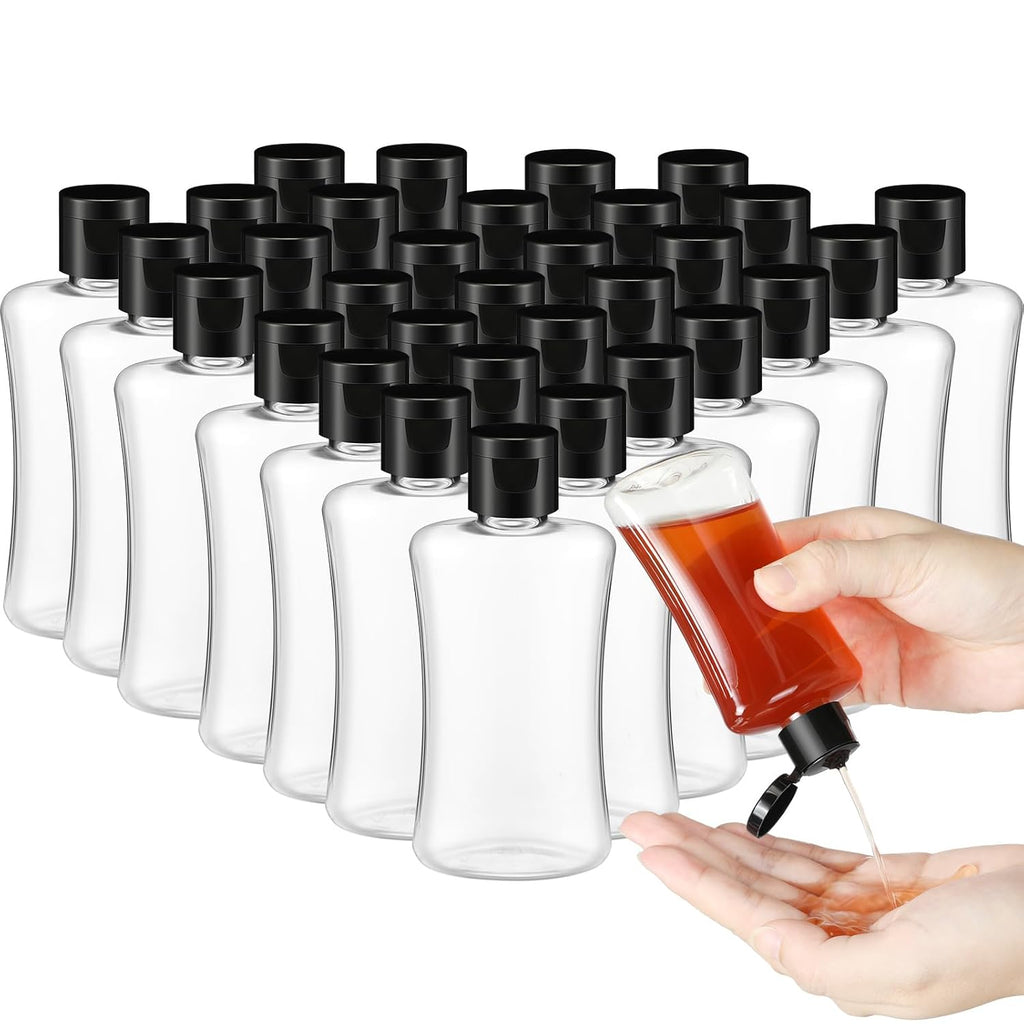 Domensi 36 Pcs 3.4 oz Travel Bottles with Flip Cap Lotion Squeeze Bottle