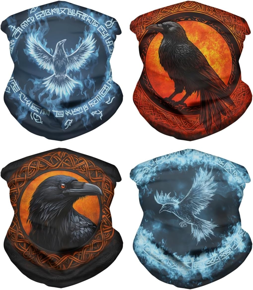 Cool Skull Face Bandanas Sports Casual Headwear Viking Neck Gaiter