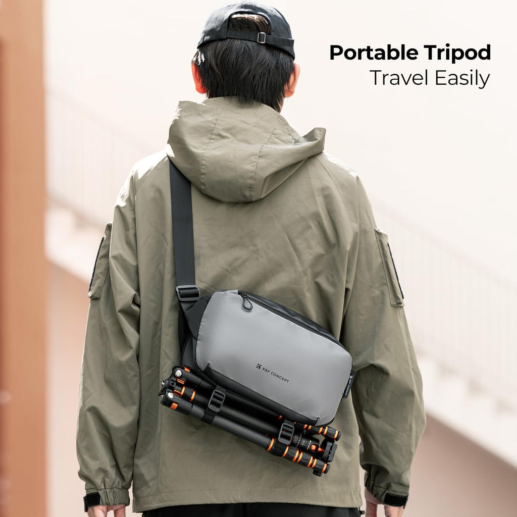 K&F CONCEPT 2 in 1 Camera Sling Bag, Everyday Shoulder Bag