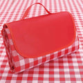 Outdoor Picnic Blanket, XL Foldable Waterproof Sand Beach Mat , in Large 80x60in and Extra Large 80x80infor Beach Camping Hiking Travel Family Concerts Portable Beach Blankets (Classic Red Check)
