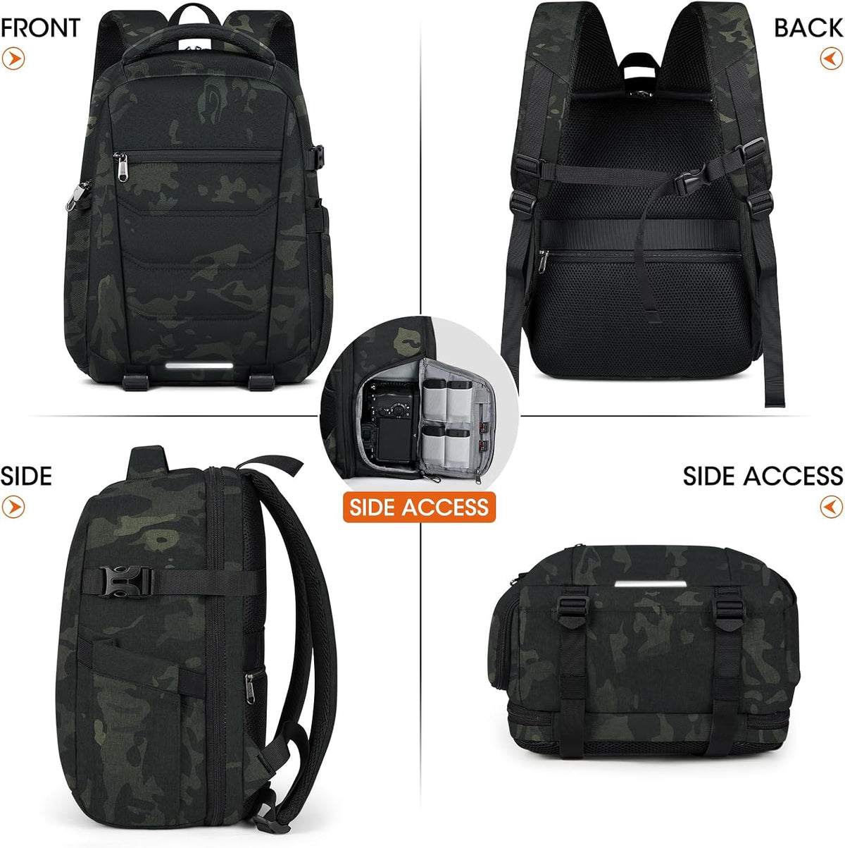 SDYSM Camera Bag Backpack Professional for DSLR SLR Mirrorless Camera