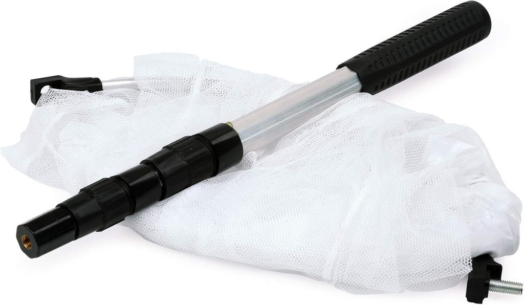 Insect and Butterfly Net with 12" Ring, 24" Net Depth, Handle Extends to 36 Inches