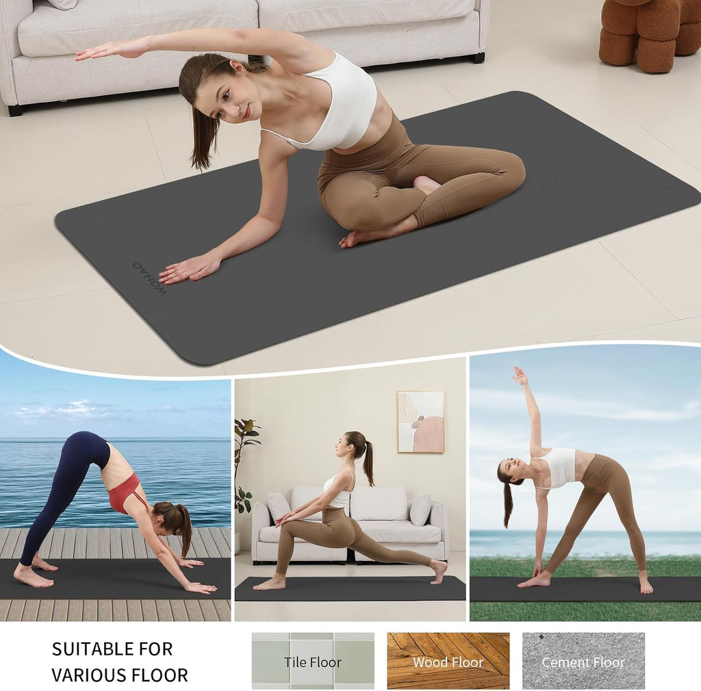 Extra Wide & Thick 8mm Yoga Mat, 72"x31.5"