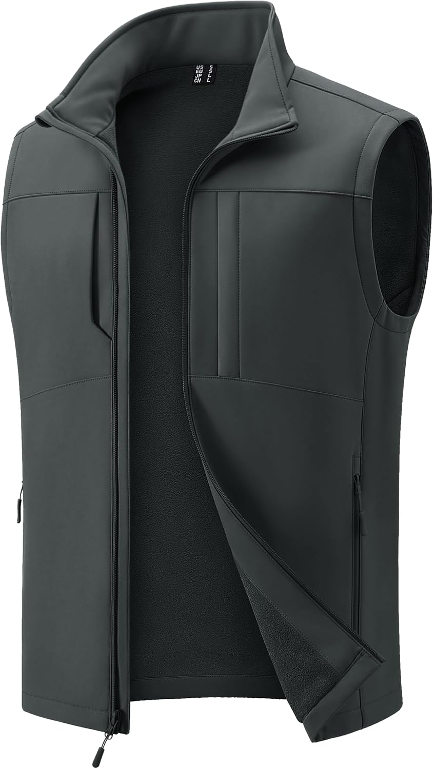 MAGCOMSEN Men's Lightweight Softshell Vest Outerwear Fleece Golf Running