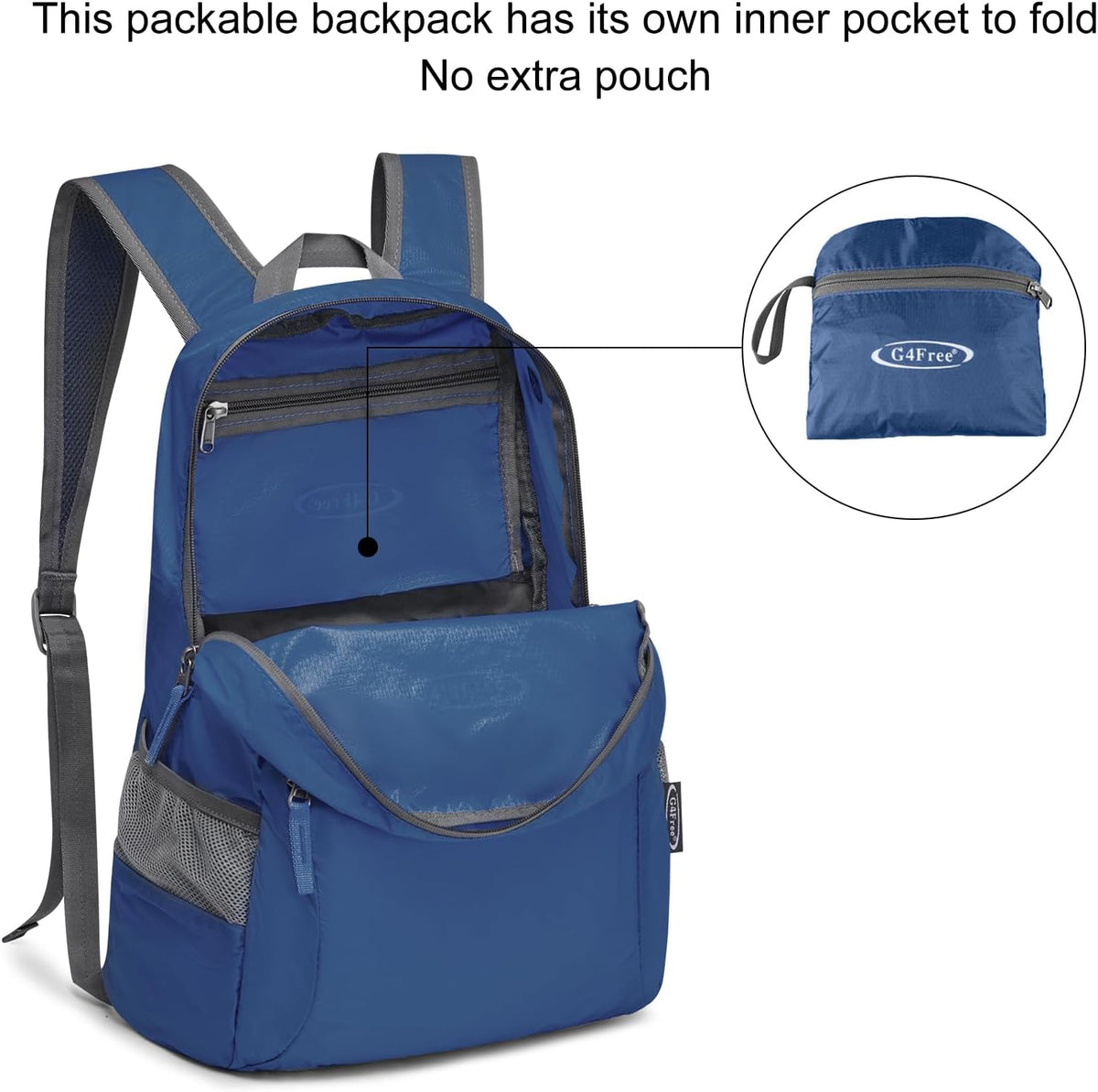 G4Free 20L Small Packable Travel Hiking Backpack for Men Women