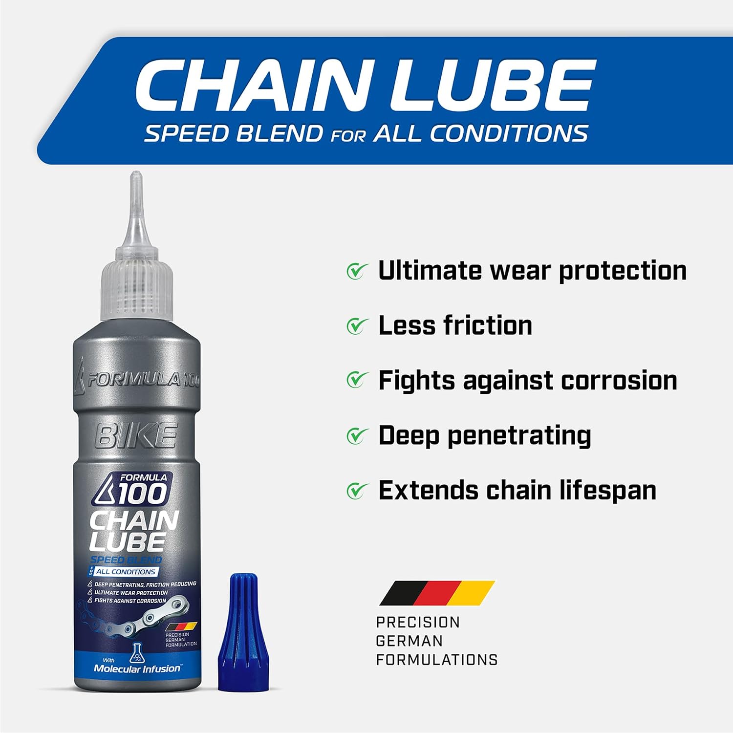 All Conditions Bike Chain Lube – Bicycle Chain Lubricant – 120ml