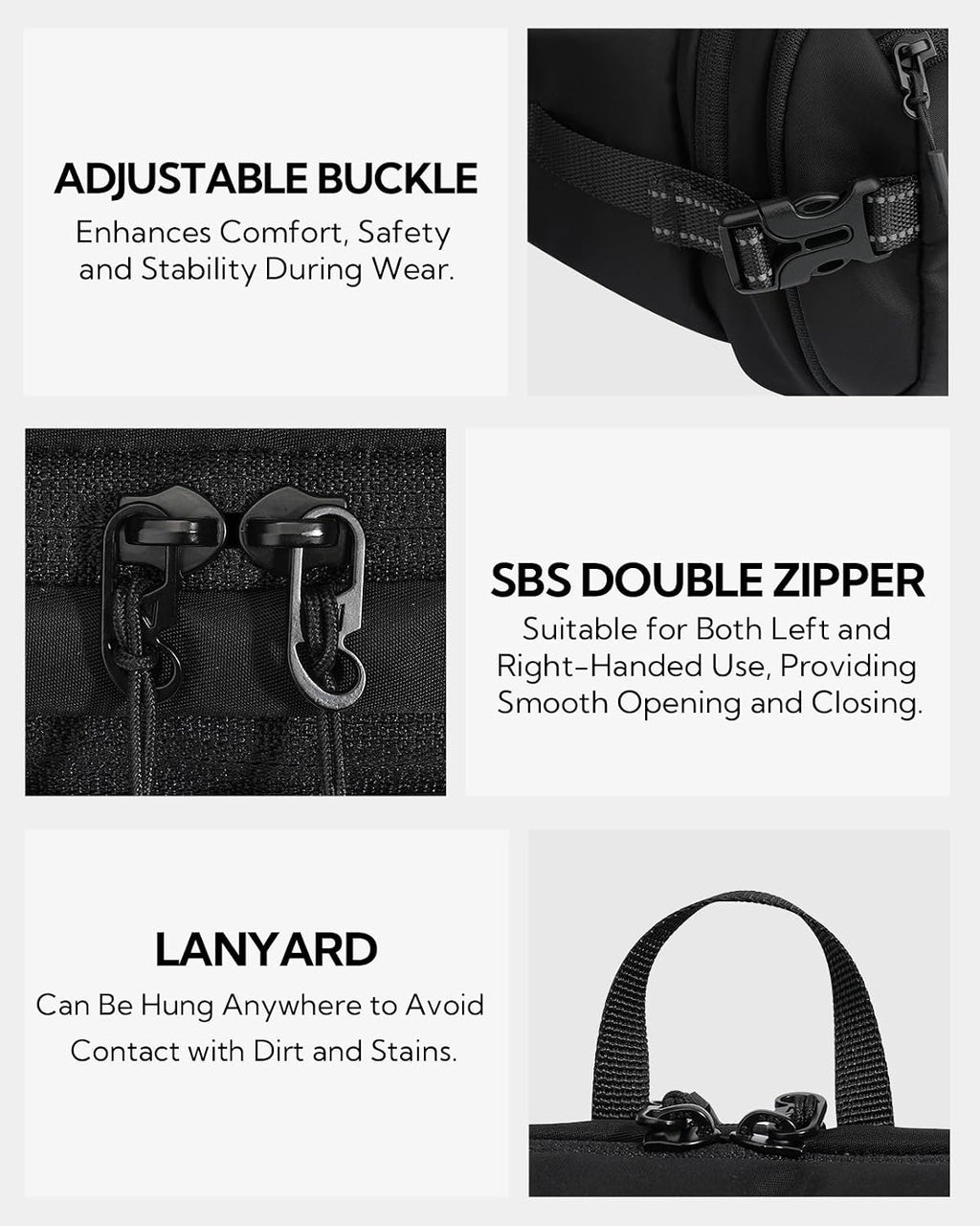 WATERFLY Fanny Pack Waist Bag: 3L Large RFID Anti-Theft for Travel