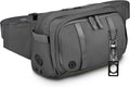 Large Crossbody Waist Bag Tactical Fanny Pack for Men Hip Bum Bag with Water Bottle Holder Adjustable Belt, Workout Traveling Casual Running Hiking Cycling