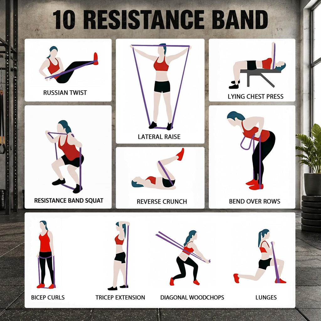 LEEKEY Resistance Bands Set for Pull Up Assistance & Exercise