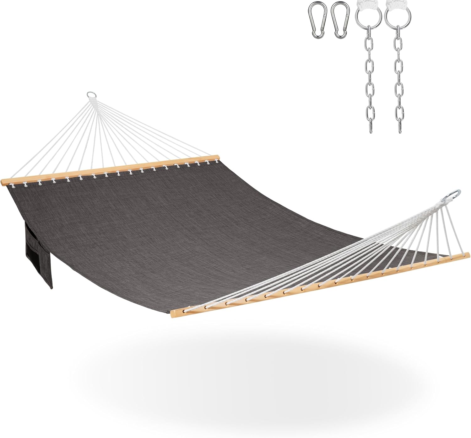 Lazy Daze Double Olefin Quick Dry Hammock with Spreader Bar for Outdoor