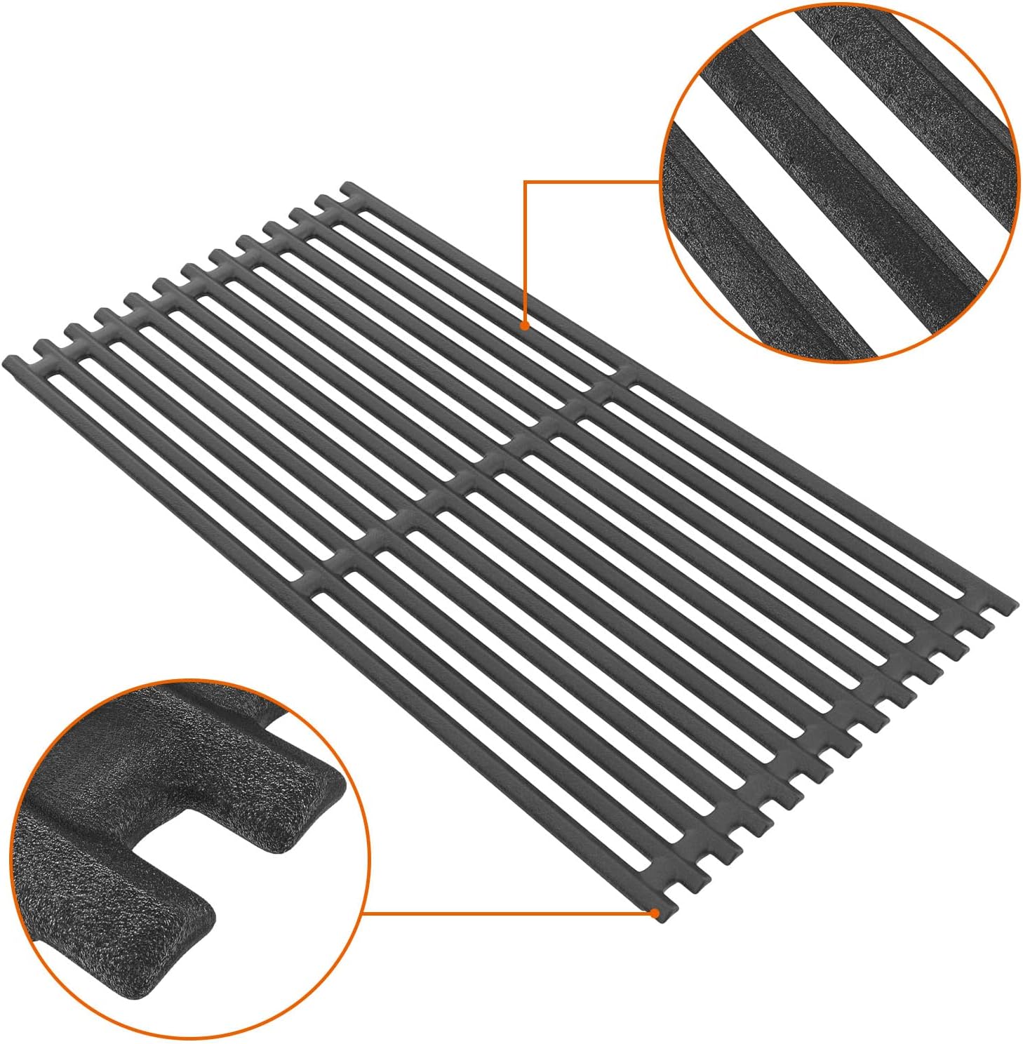 BBQ Future 17" Grill Grates for Charbroil 2-Burner Tru-Infrared Gas Grills