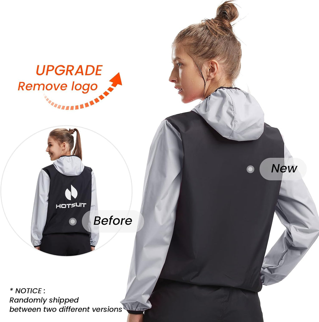 HOTSUIT Sauna Suit for Women Weight Loss Sweat Suits Sauna Jacket Pant Machine Washable Anti Rip for Gym Workout Exercise