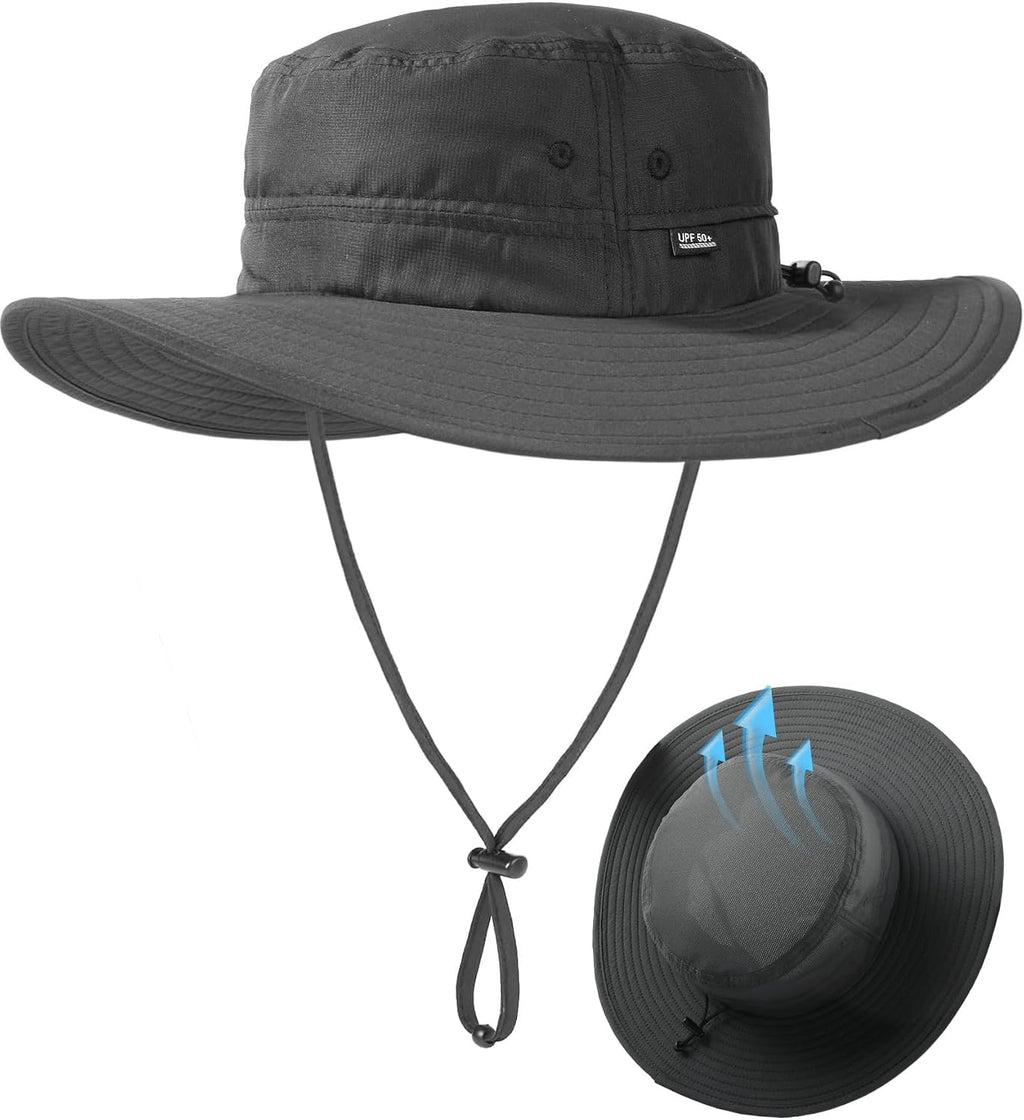 FURTALK Sun Hats for Men Women Packable Wide Brim Summer UV Protective Bucket Hat UPF 50+ Hat for Fishing Hiking