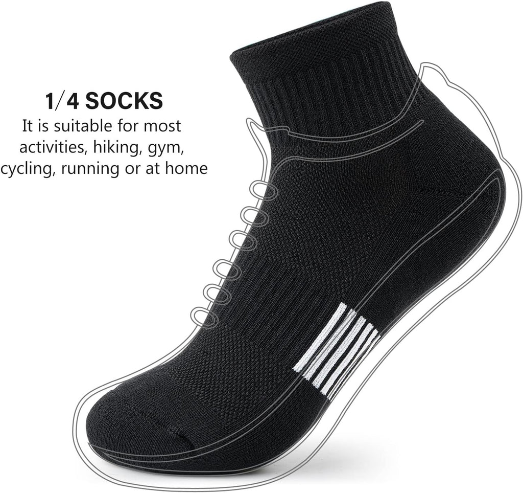Gonii Ankle Socks Women Athletic Cushioned Running Hiking 5 Pairs
