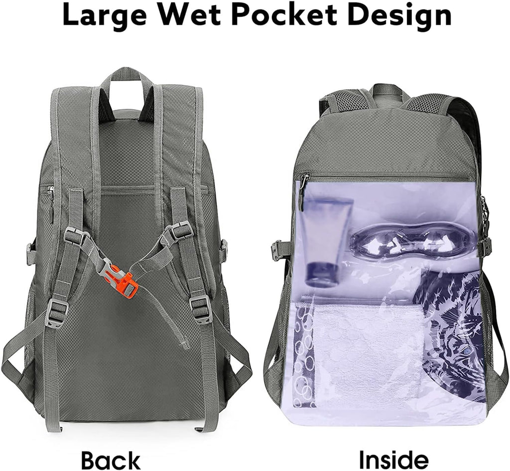 G4Free 40L Lightweight Packable Hiking Backpack, Waterproof Travel Daypack