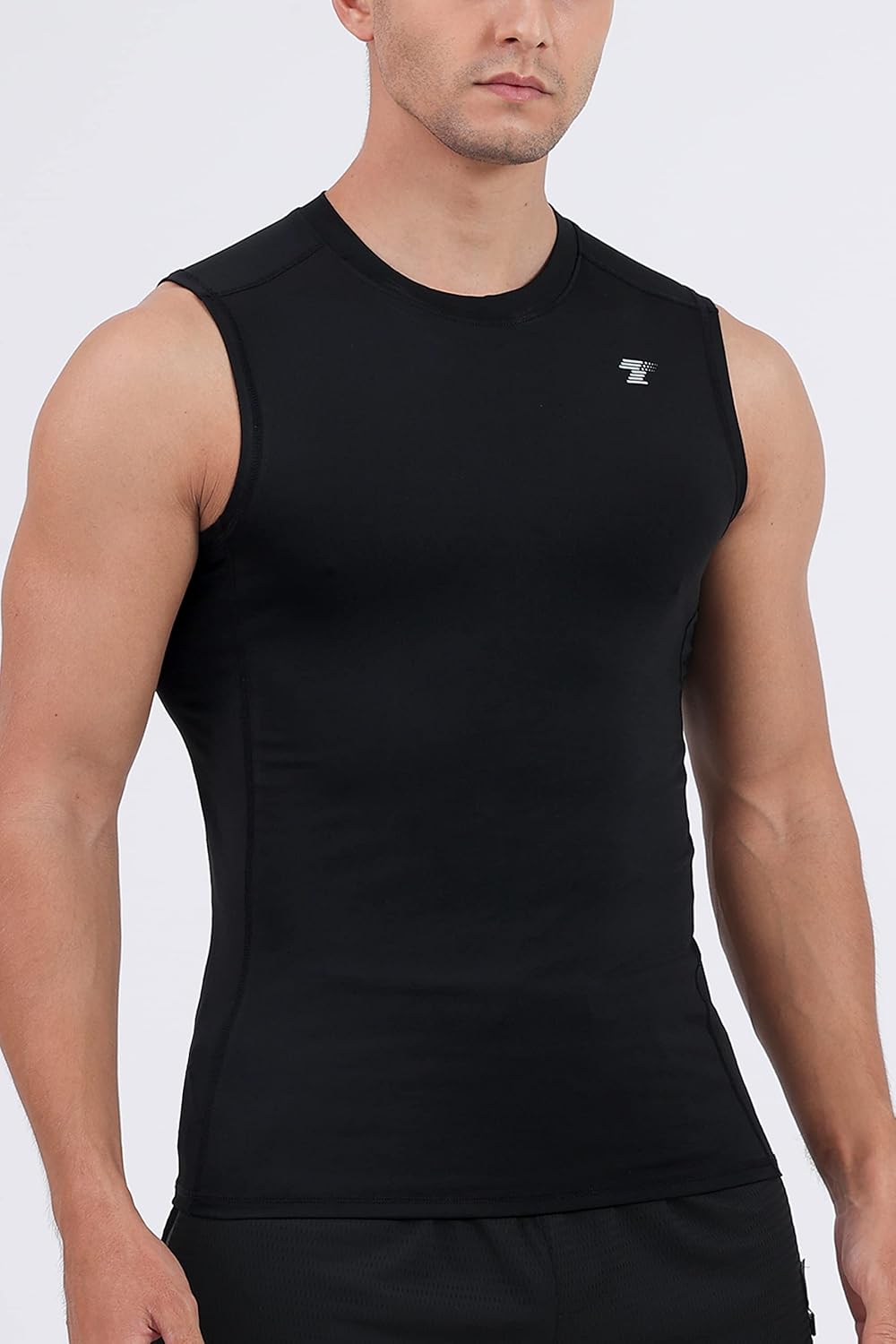 5 Pack Men's Compression Shirts Sleeveless Workout Tank Top BaseLayer