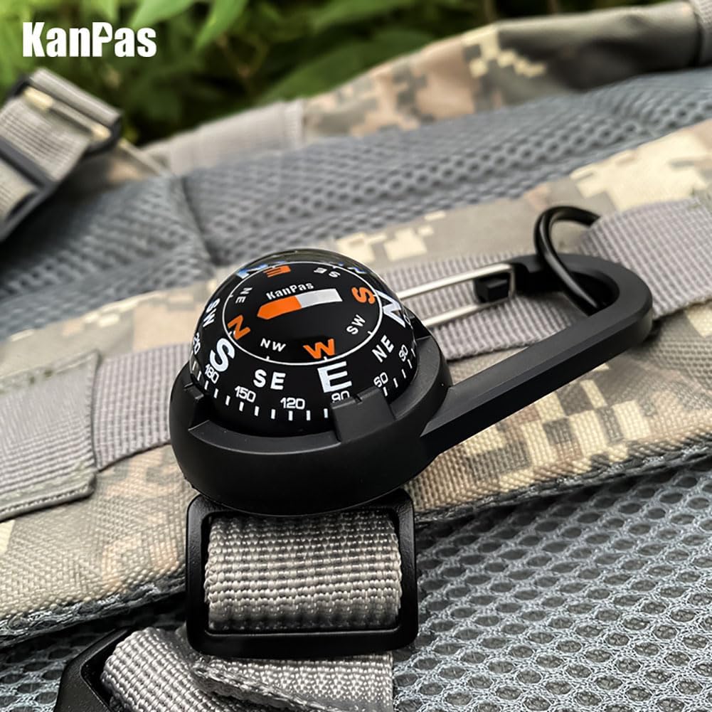 KanPas EDC Ball Compass for Hands-Free and Free Angle Reading