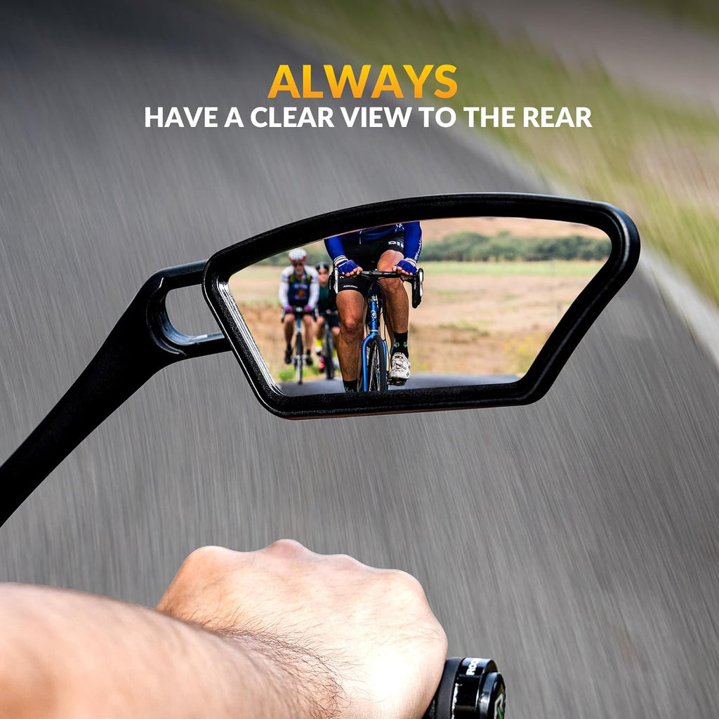 ROCKBROS Bike Mirror for Handlebars HD 360° Adjustable Rear View Mirror