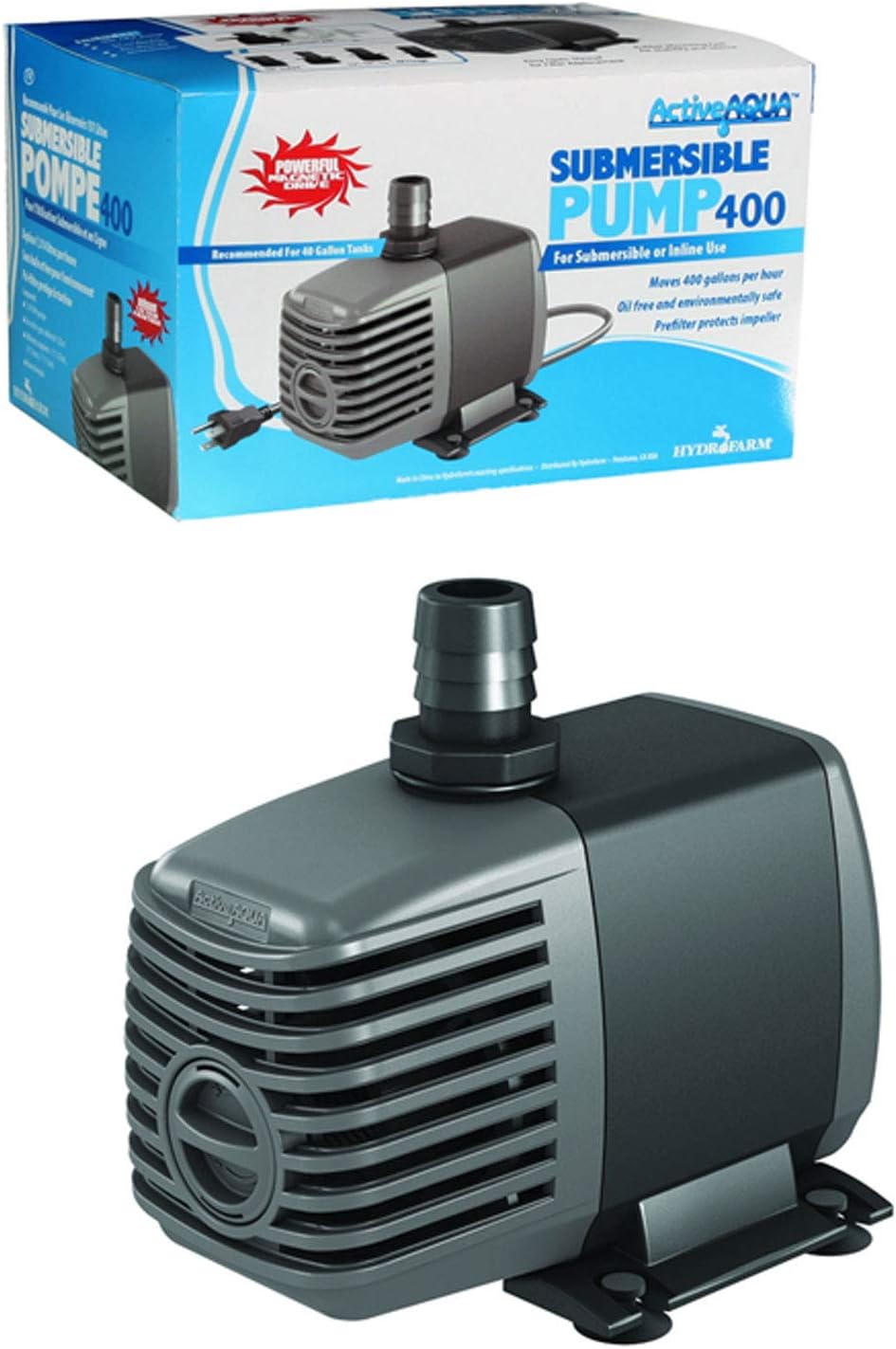 Active Aqua Submersible Water Pump High Performance Magnetic Drive Pump for Hydroponics Aquariums and Fountains Reliable Water Flow and Oxygenation in Multiple Gallons Per Hour Sizes