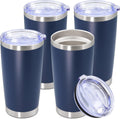 20oz Tumbler Stainless Steel Tumbler Coffee Tumbler with Lid Navy, 4P