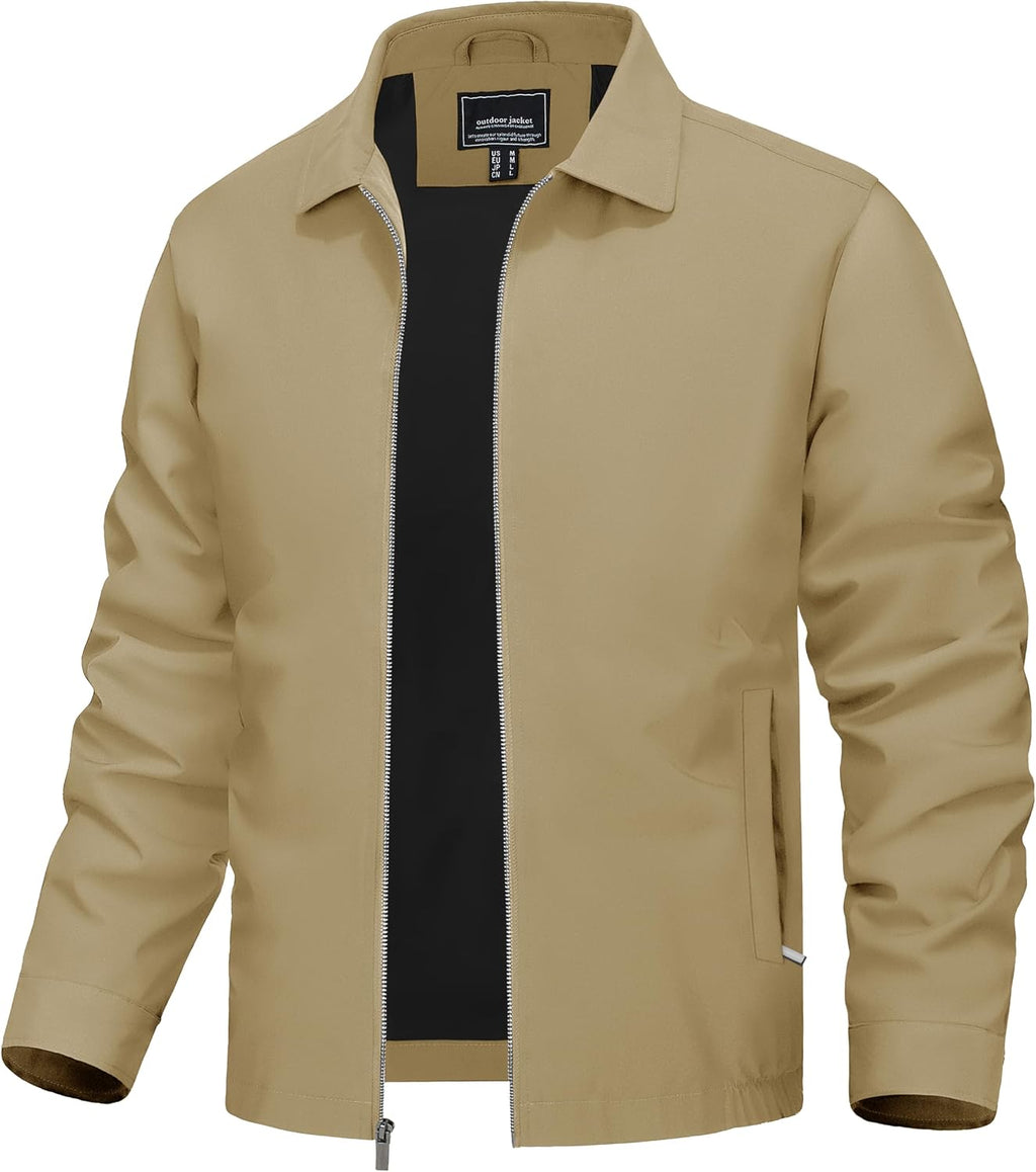 TACVASEN Men's Lightweight Jacket Fall Water-repellent Windbreaker Jackets
