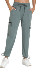 Quick Dry Women's Hiking Cargo Pants With 5 Pockets Lightweight Joggers