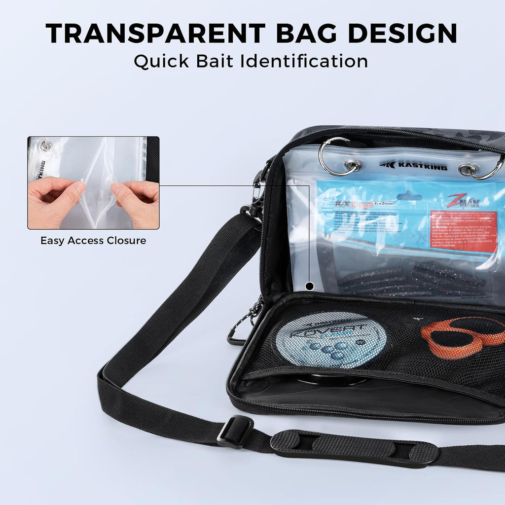 KastKing BaitSpace Detachable Tackle Bag, Soft Plastic Bait Storage
