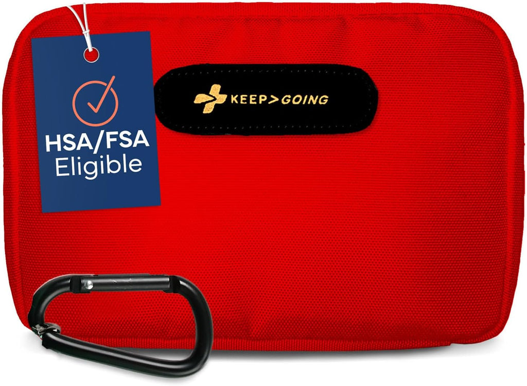 KeepGoing Travel First Aid Kit - TSA-Approved Travel Size