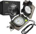 Anbte Hiking Compass, IP65 Waterproof Metal Compass for Camping Navigation