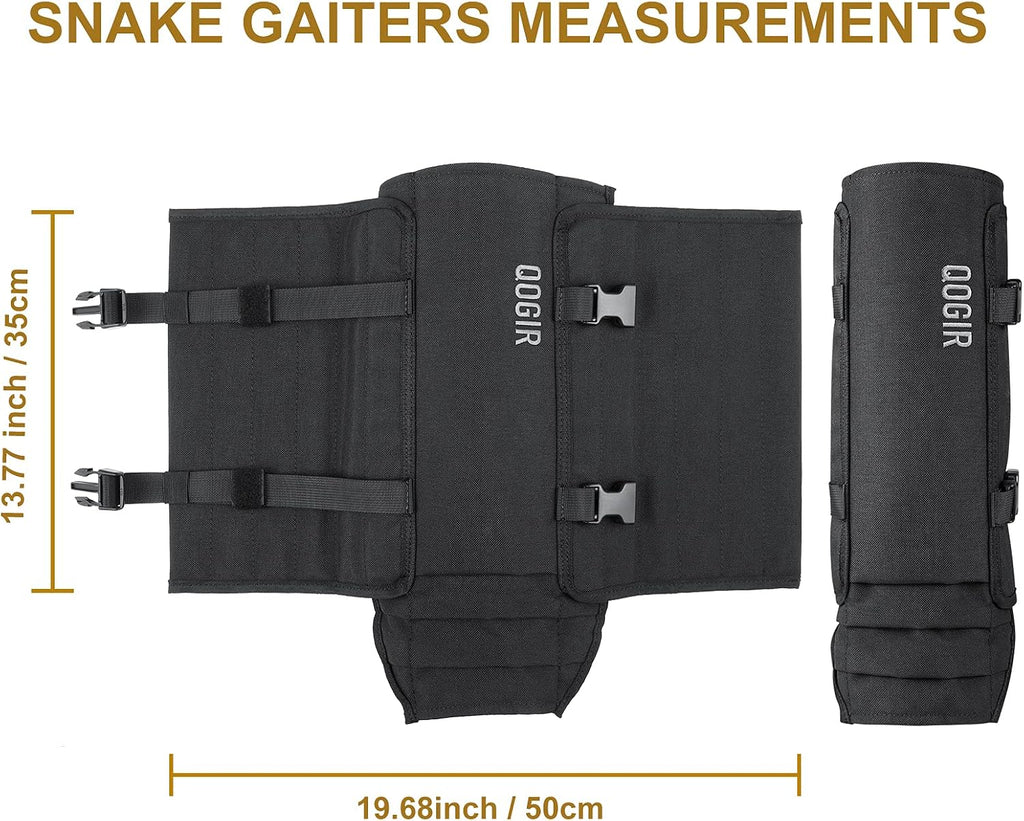 Leg Gaiters Hunting Gaiters, Adjustable Snow Boot Gaiters, Waterproof Snake Gaiters for Hiking Walking Skiing