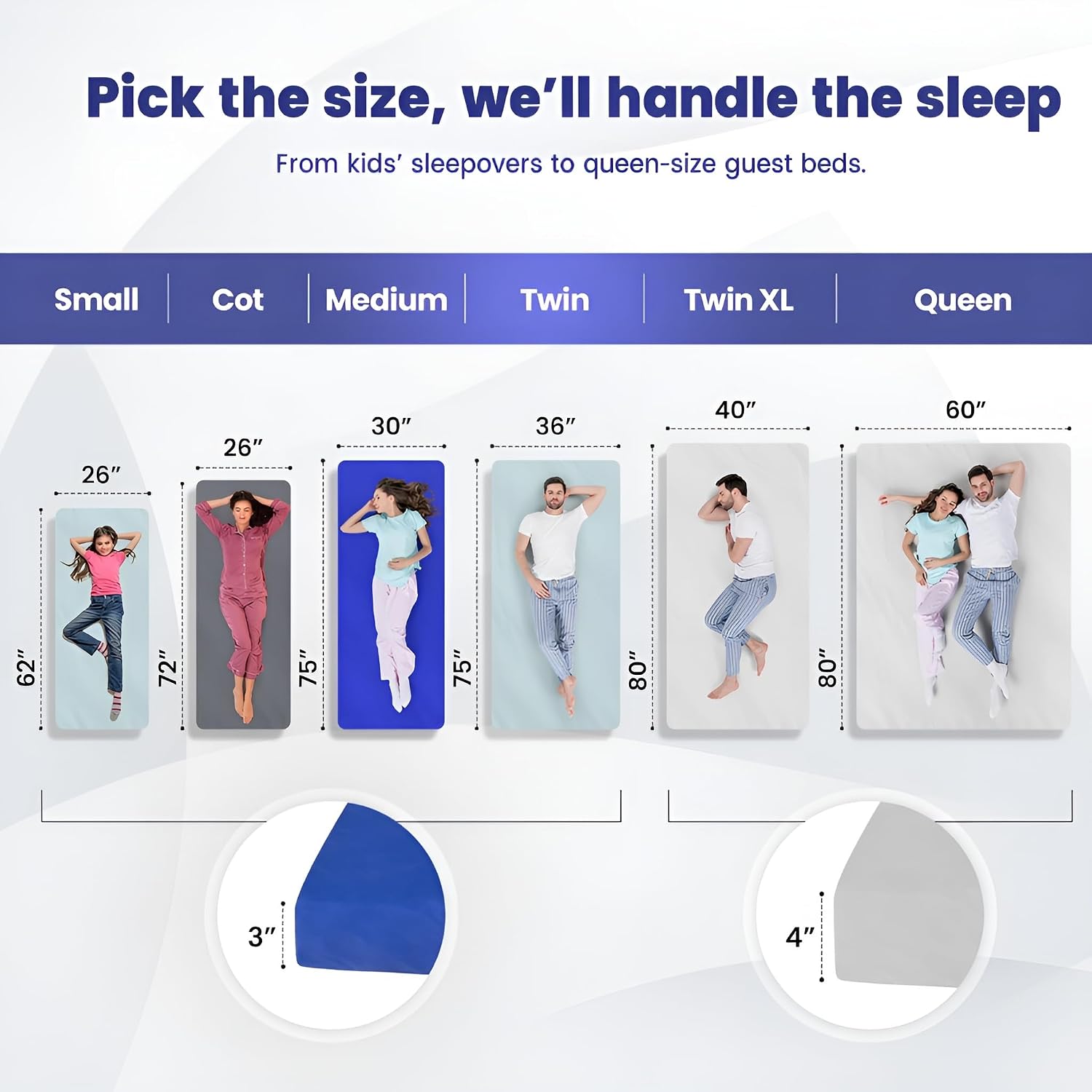 Hazli Matrix AirCell Memory Foam Camping Mattress Pad - CertiPUR-US Roll Up Mattress for Adults - Portable Foam Sleeping Mats for Camping - Camp Cot Sleeping Pad - Floor Sleep Mat Bed Roll for Car RV
