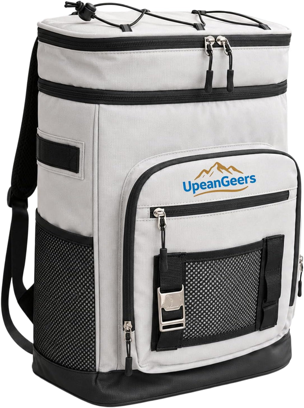 Large Insulated Cooler Backpack,Waterproof Lunch Bag for Men & Women,Ice Packs for Cooler, Road Trip, Beach, Camping,Hiking & Office, Blue & Gray