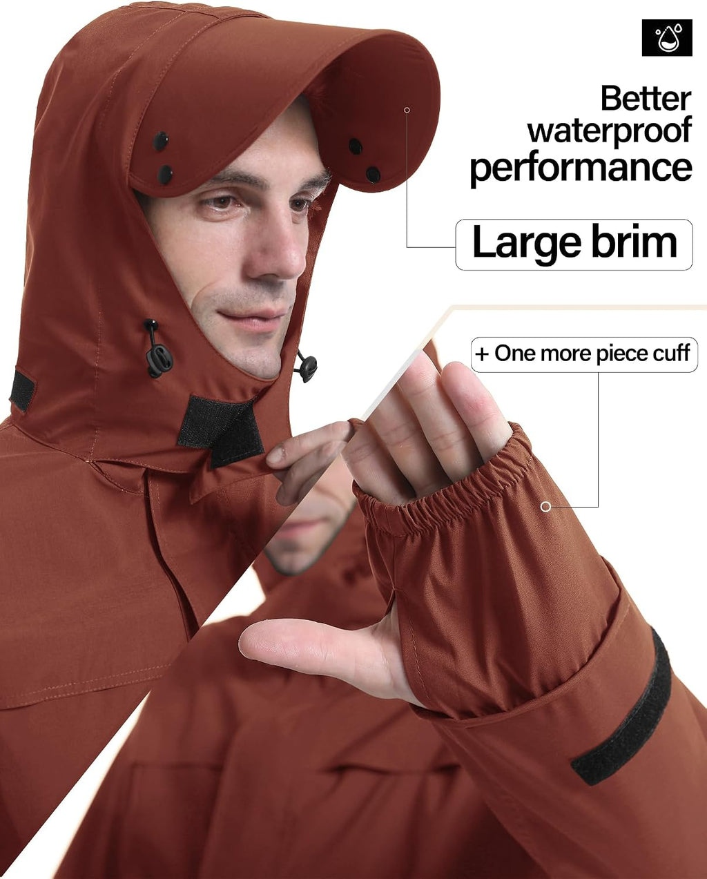 iCreek Rain Suit Waterproof Breathable Lightweight 2-Piece Rain Gear Unisex