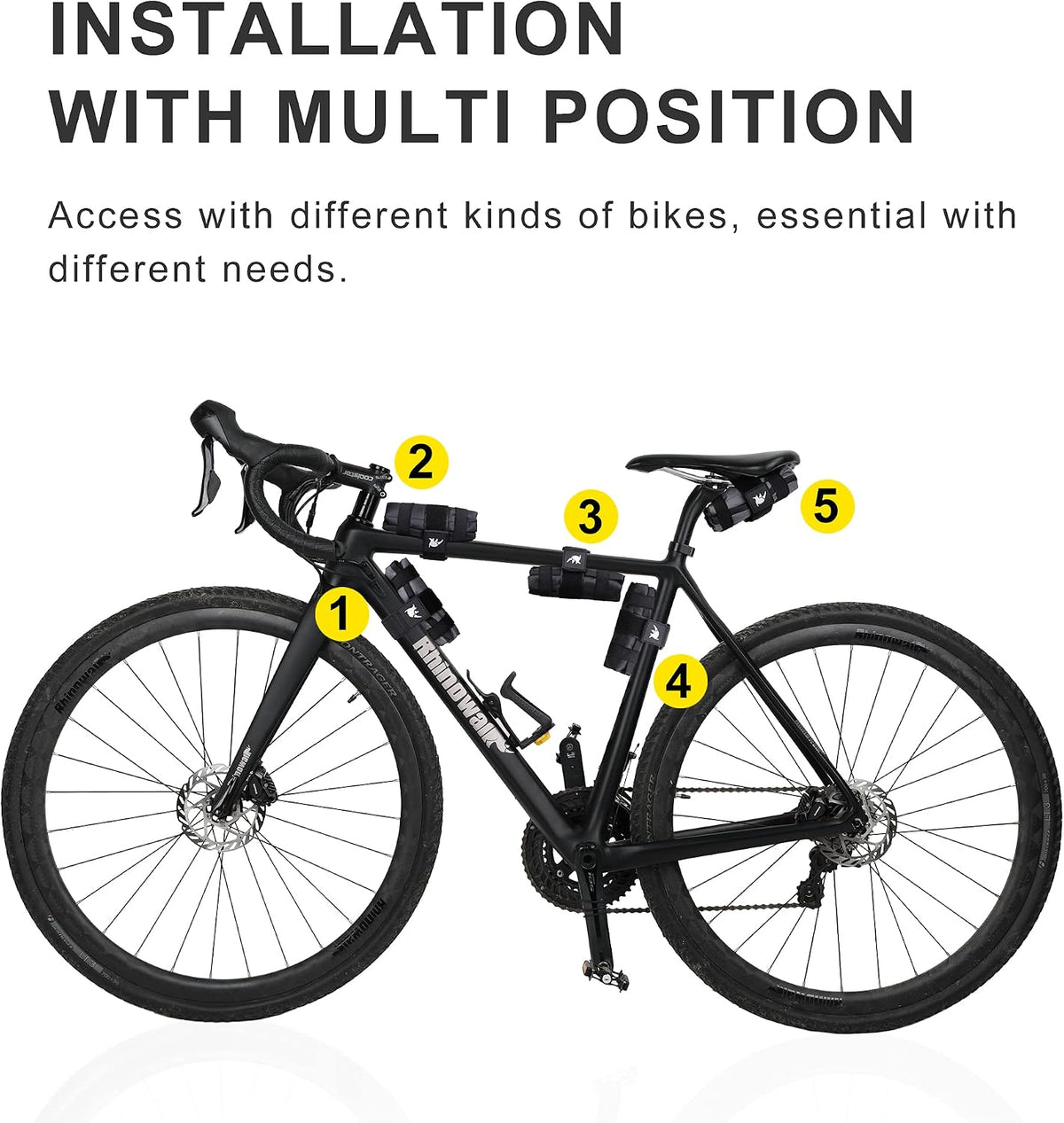 Rhinowalk Bike Saddle Bag Bicycle Under Seat Bag Repair Tools Pouch Frame Bag for Mountain Road Bike Cycling Accessories