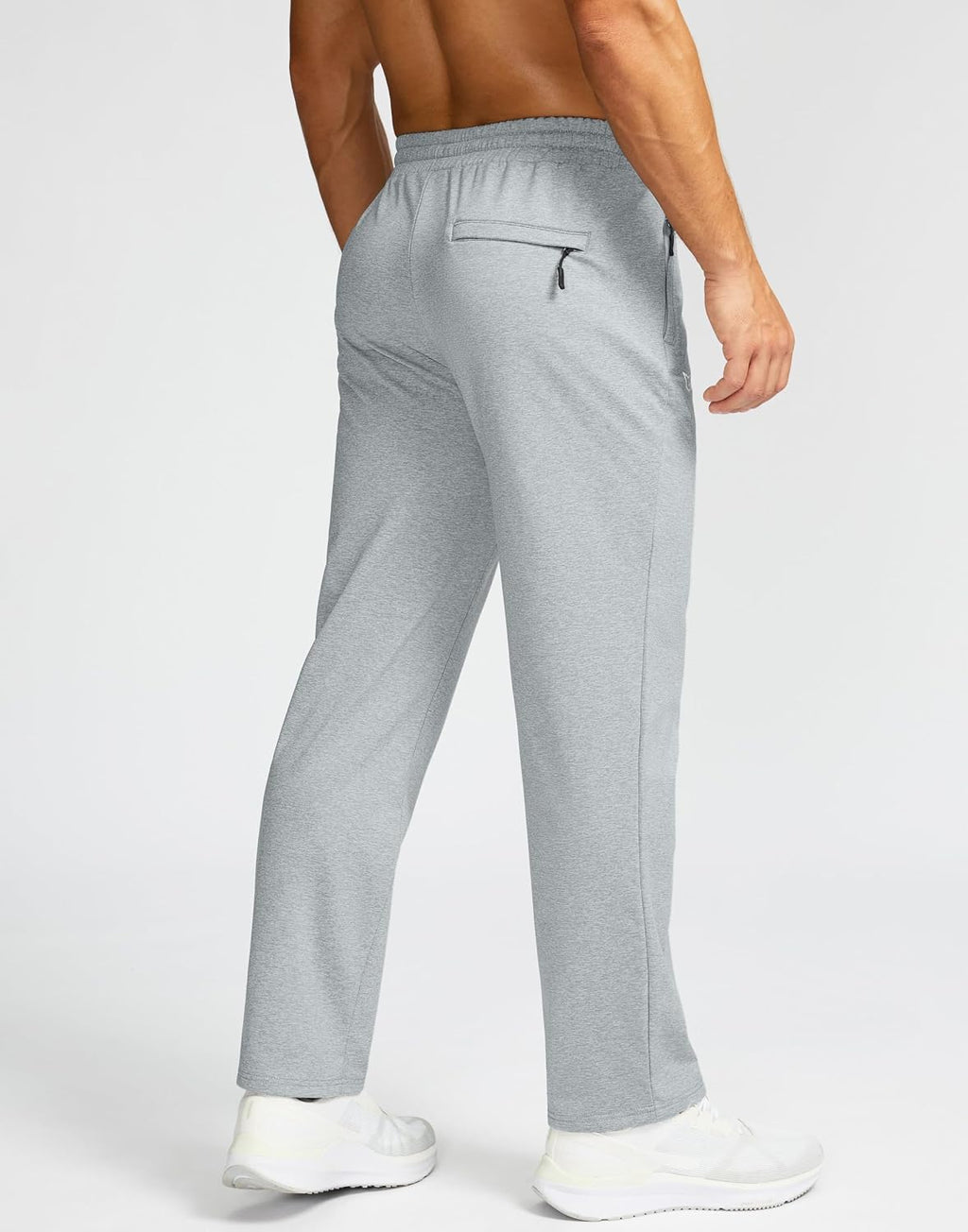 G Gradual Men's Fleece Lined Pants with 3 Zipper Pockets Water Resistant Winter Warm Hiking Pants Athletic Sweatpants for Men