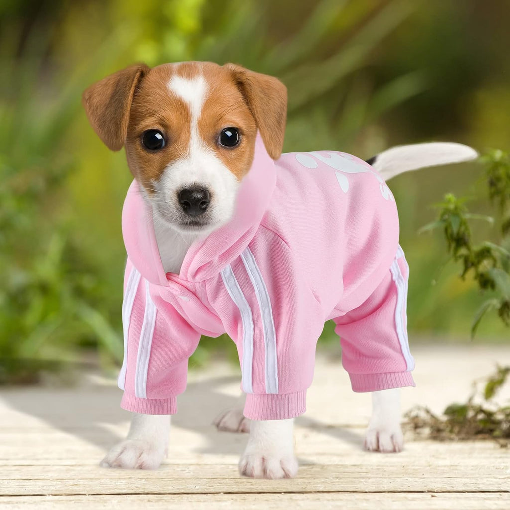 Dog Hoodie 4 Legs Jumpsuit Puppy Clothes Pullover Sweatshirt Pet Coat