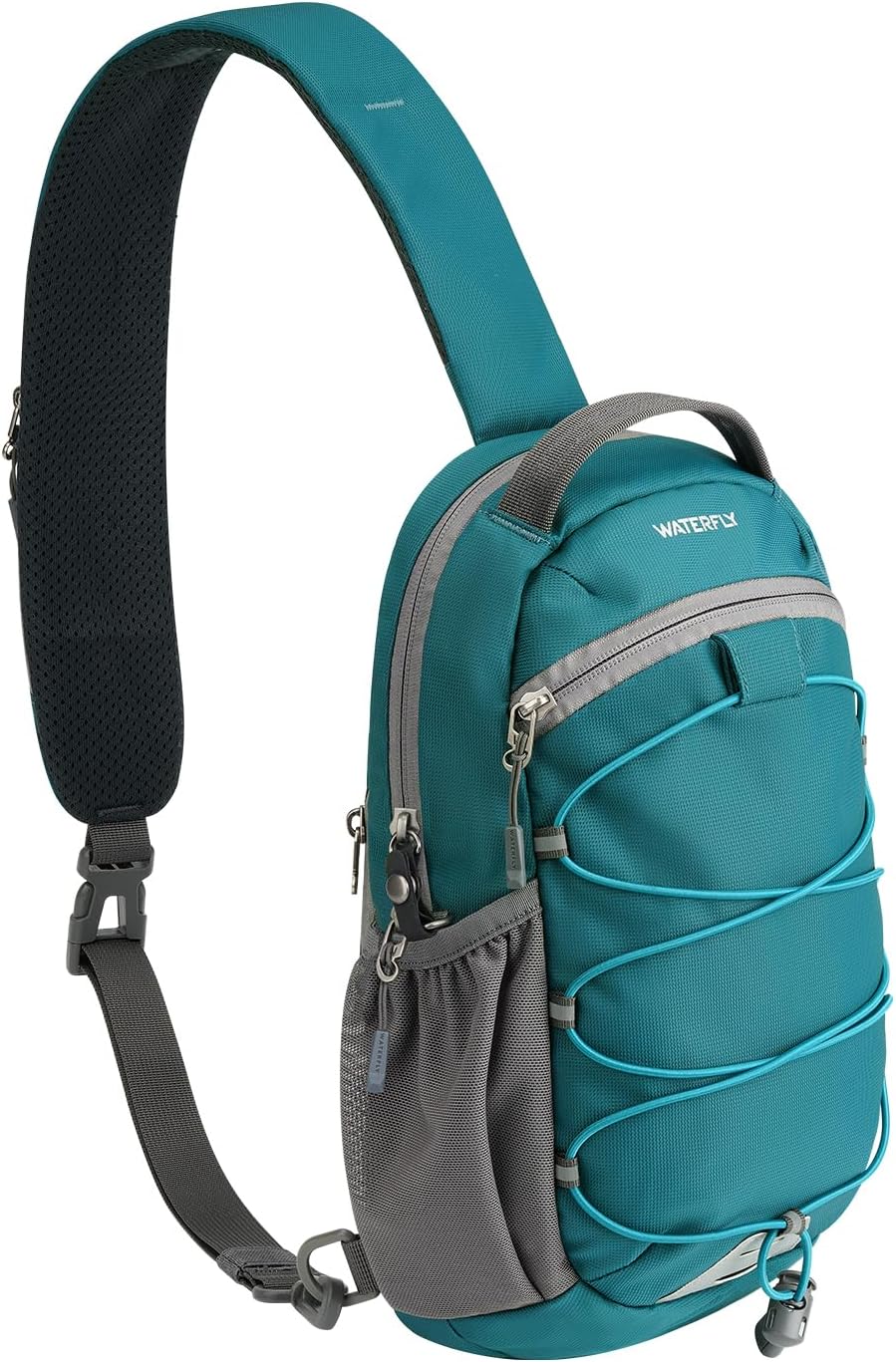 WATERFLY RFID Anti Theft Sling Bag: Small Crossbody Travel Hiking Daypacks