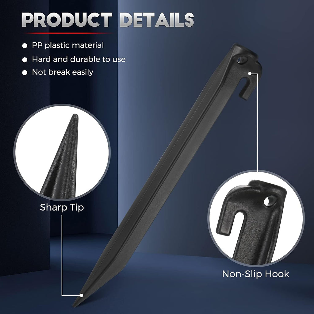 Yalikop 9 Inch Plastic Inflatable Stakes Tent Stakes Replacement Yard Inflatable Accessories for Camping Tent Pegs Garden Home Decorations