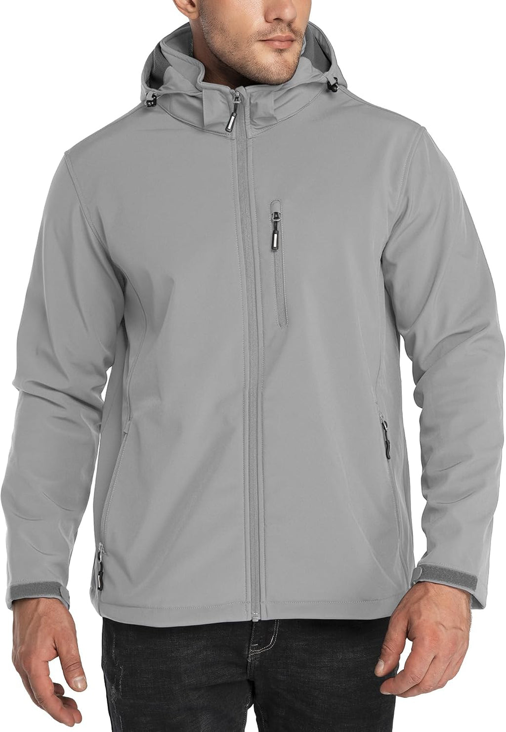 Outdoor Ventures Men's Softshell Jacket Waterproof Fleece Rain Shell Coat