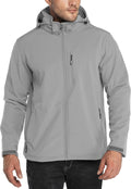 Outdoor Ventures Men's Softshell Jacket Waterproof Fleece Rain Shell Coat