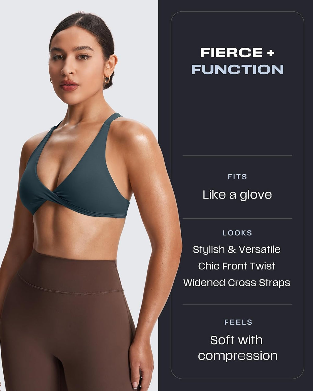 Aoxjox Women's Satara Low Impact Sports Bra