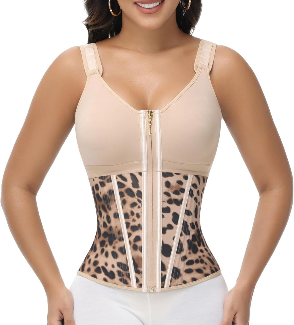 SHAPSHE Waist Trainer Corset for Women Tummy Control Body Shaper with Bra