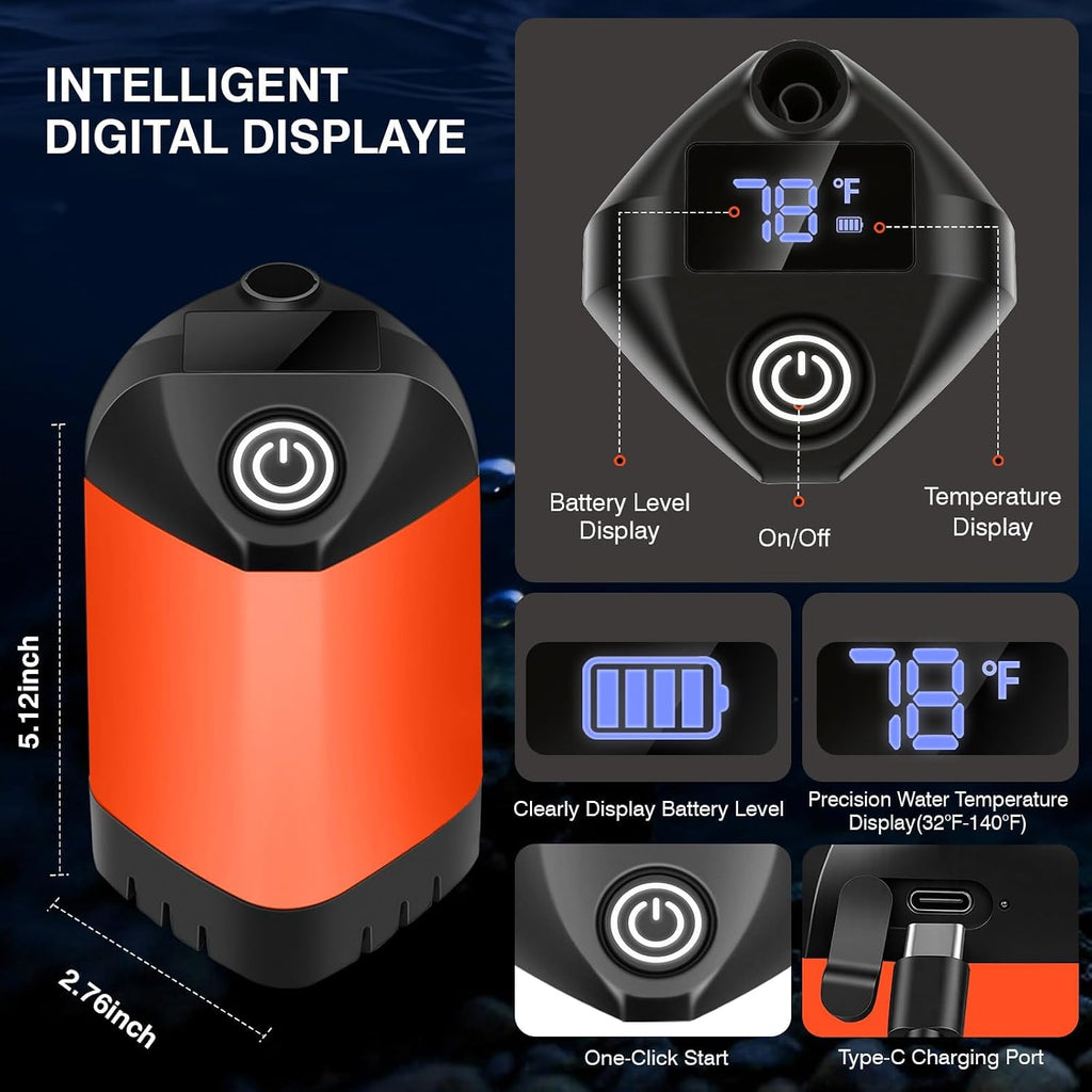 Portable Shower for Camping,7800mAh Rechargeable Camping Shower Pump