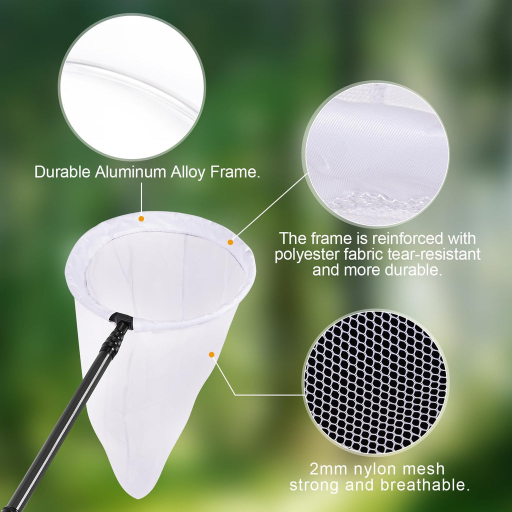 DOBEN Butterfly Net with Carbon Fiber Telescopic Pole, 28"~71" Adjustable