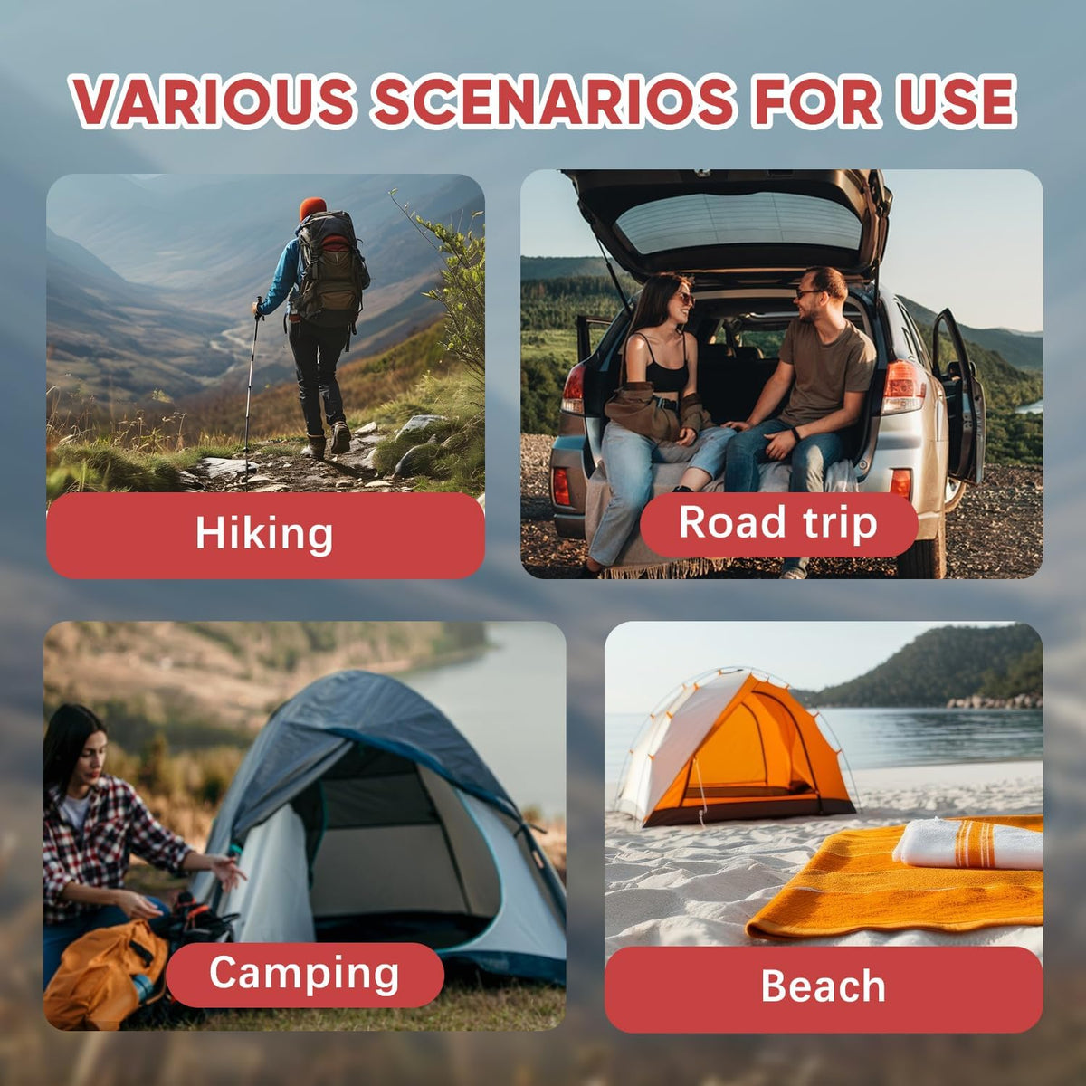 Ultralight Foam Sleeping Pad, Waterproof Closed Cell Foam Pad for Superior Insulation, Folding Sleeping Mat for Compact Storage, Foldable and Portable for Hiking and Camping