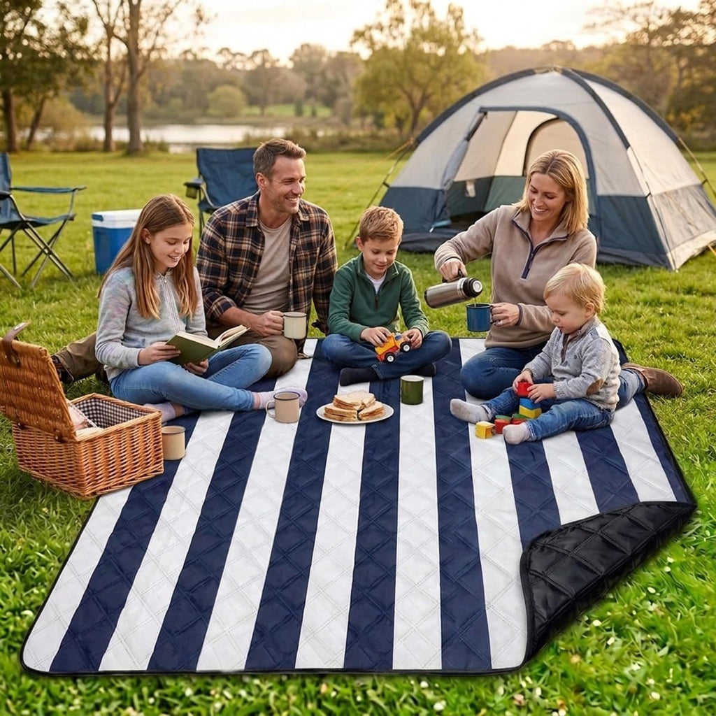 Extra Large Picnic Blanket 80"x 83", Waterproof Sandproof Beach Outdoor Mat