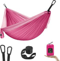 GRASSMAN Kids Hammock-Small Camping hammocks, Portable Camping Gear for Child Indoor/Outdoor use, with Tree Straps & Carabiners Pink